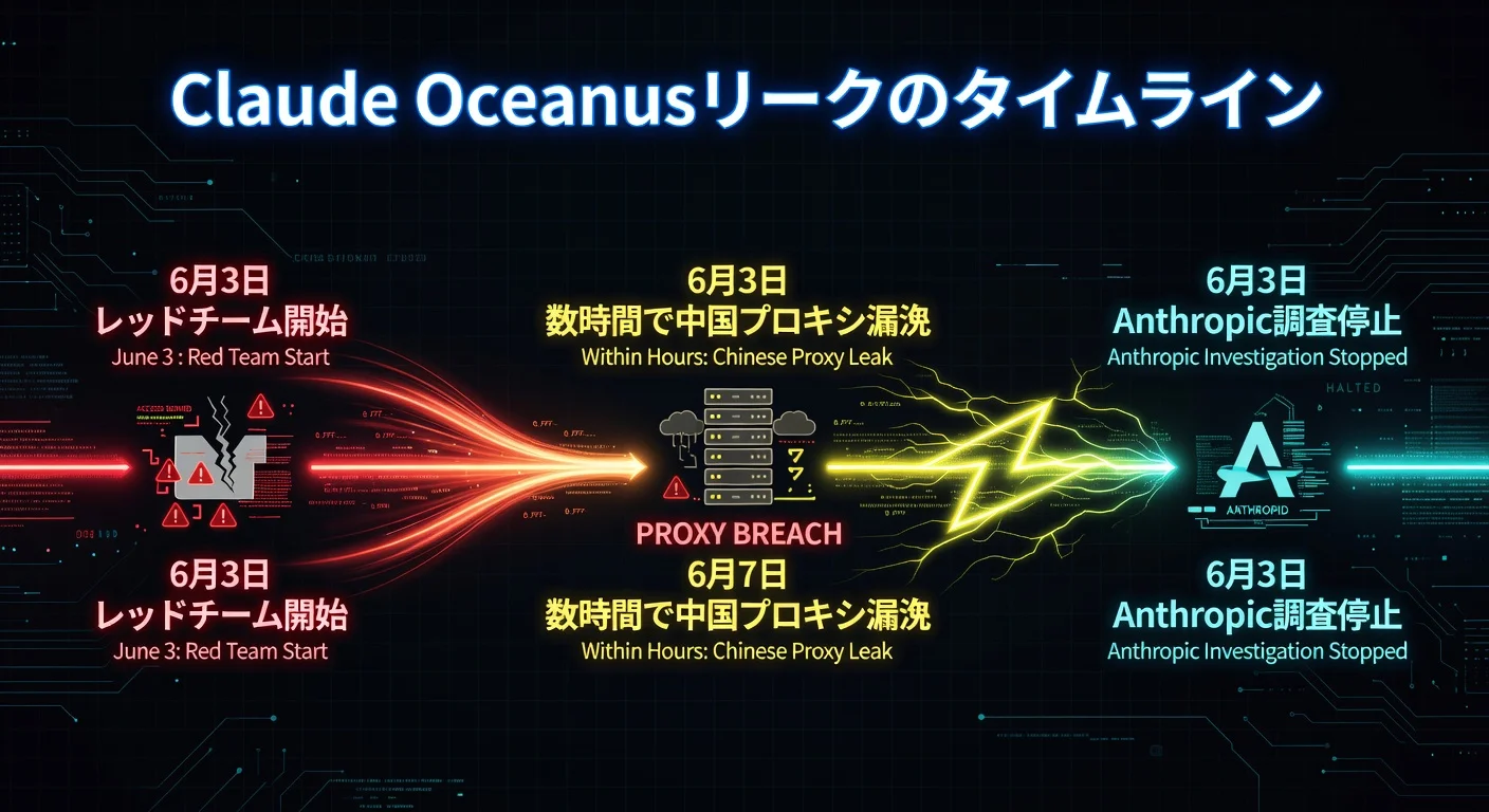 Claude Oceanusリークのタイムライン